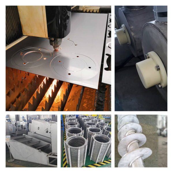 Dual Volute Screw Press Parts